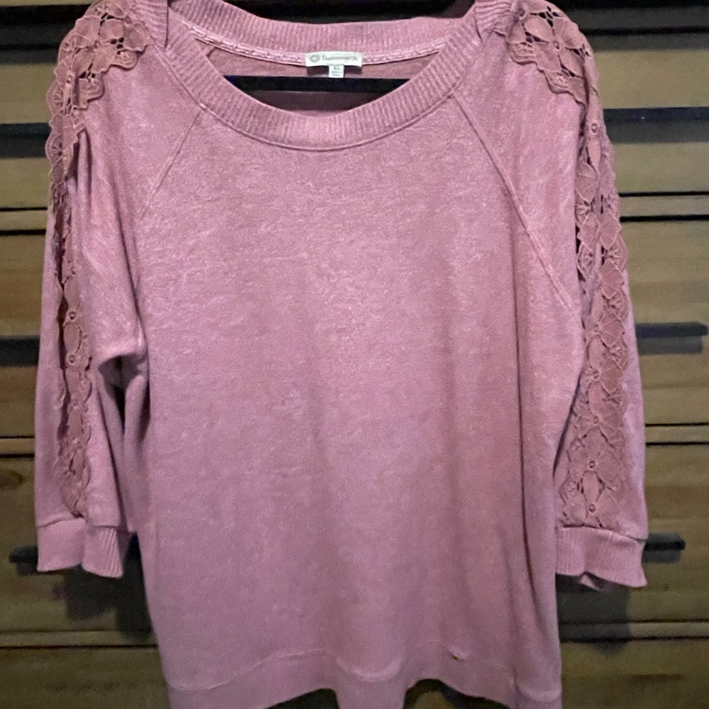 Democracy Dusty Rose Knit Top